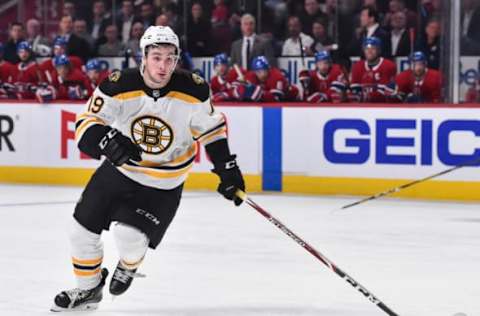 Zach Senyshyn #19 of the Boston Bruins. (Photo by Minas Panagiotakis/Getty Images)