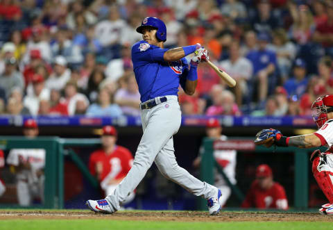 PHILADELPHIA, PA – SEPTEMBER 1: Addison Russsell #27 of the Chicago Cubs during a game against the Philadelphia Phillies at Citizens Bank Park on September 1, 2018 in Philadelphia, Pennsylvania. The Cubs won 7-1. (Photo by Hunter Martin/Getty Images)