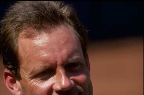 30 Sep 1992: George Brett of the Kansas City Royals looks on during a game against the California Angels in Anaheim, California. Mandatory Credit: Ken Levine /Allsport