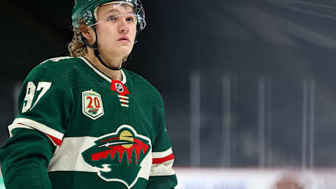 The drama surrounding a contract for Kirill Kaprizov continues as he will not be in St. Paul for the start of the Minnesota Wild training camp this week. (Photo by Harrison Barden/Getty Images)