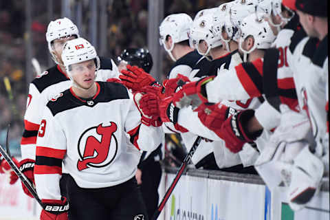 New Jersey Devils left wing Jesper Bratt (63): Bob DeChiara-USA TODAY Sports