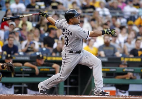 PITTSBURGH, PA – JUNE 15: Melky Cabrera #53 of the Chicago White Sox bats during inter-league play against the Pittsburgh Pirates at PNC Park on June 15, 2015 in Pittsburgh, Pennsylvania. (Photo by Justin K. Aller/Getty Images)