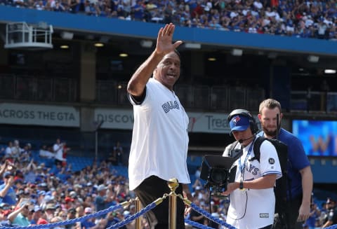 Dave Winfield, Toronto Blue Jays (Photo by Tom Szczerbowski/Getty Images)