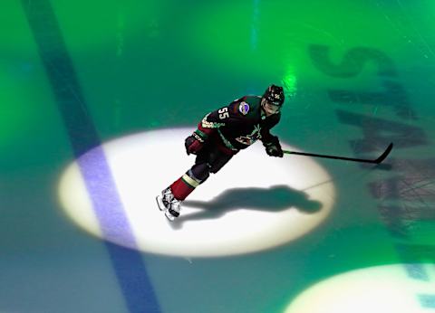 Jason Demers #55 of the Arizona Coyotes (Photo by Jeff Vinnick/Getty Images)