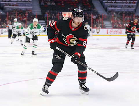 Ottawa Senators, Jake Sanderson #85. (Photo by Chris Tanouye/Freestyle Photography/Getty Images)