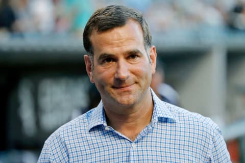 CHICAGO, IL – AUGUST 19: Rick Hahhn, General Manager of the Chicago White Sox is seen during batting practice before the game against the Oakland Athletics at U.S. Cellular Field on August 19, 2016 in Chicago, Illinois. The Oakland Athletics won 9-0. (Photo by Jon Durr/Getty Images)