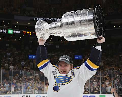 Vladimir Tarasenko #91 of the St. Louis Blues. (Photo by Bruce Bennett/Getty Images)