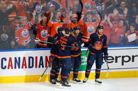 Zach Hyman #18, Edmonton Oilers (Photo by Codie McLachlan/Getty Images)