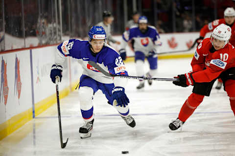 Alex Ciernik #22 of Team Slovakia. (Photo by Dale Preston/Getty Images)