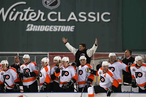 Peter Laviolette, Philadelphia Flyers (Photo by Elsa/Getty Images)