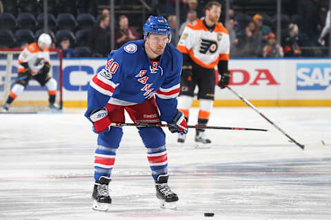 NEW YORK, NY – JANUARY 25: Michael Grabner