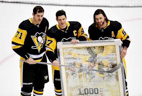 Sidney Crosby #87 of the Pittsburgh Penguins. (Photo by Emilee Chinn/Getty Images)