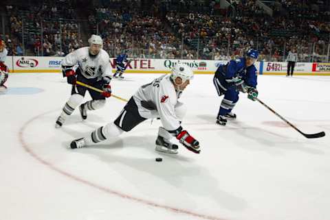 Scott Stevens #4 of the Eastern Conference All-Stars. (Photo by Elsa/Getty Images/NHLI)