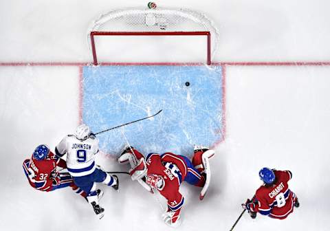 Tyler Johnson #9 of the Tampa Bay Lightning. (Photo by Minas Panagiotakis/Getty Images)