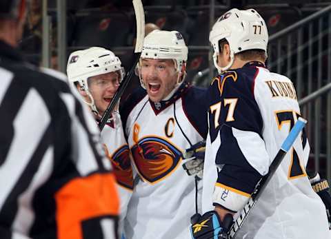 Ilya Kovalchuk (2nd L) (Photo by Jim McIsaac/Getty Images)