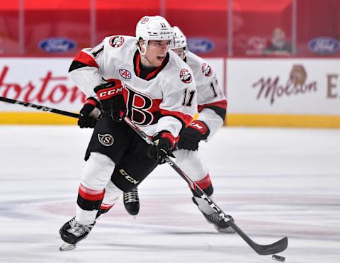 Vitaly Abramov #11 of the Belleville Senators (Photo by Minas Panagiotakis/Getty Images)