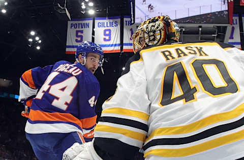 Tuukka Rask #40 of the Boston Bruins. (Photo by Bruce Bennett/Getty Images)