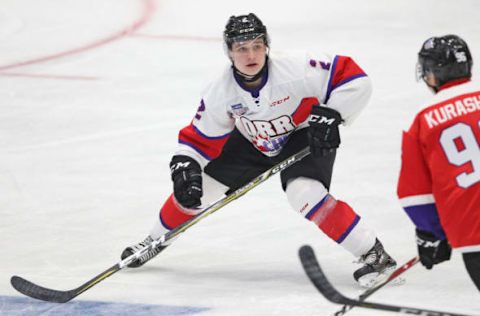 CHL/NHL Prospects Game, Calen Addison #2 (Photo by Claus Andersen/Getty Images)