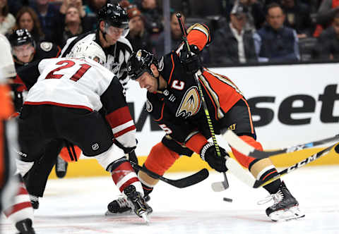 Ryan Getzlaf #15 of the Anaheim Ducks. (Photo by Sean M. Haffey/Getty Images)