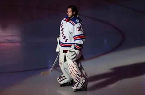 Igor Shesterkin #31, New York Rangers (Photo by Mike Carlson/Getty Images)