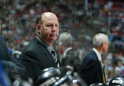 Head Coach Claude Julien of the New Jersey Devils. (Photo by Jim McIsaac/Getty Images)