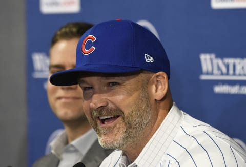 David Ross, new manager of the Chicago Cubs (Photo by David Banks/Getty Images)