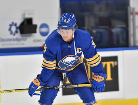 Buffalo Sabres center Jack Eichel (9). Mandatory Credit: Mark Konezny-USA TODAY Sports