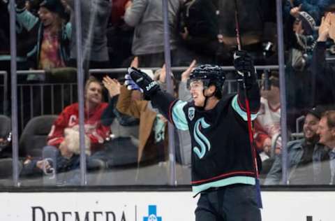 Haydn Fleury #4, Seattle Kraken Mandatory Credit: Stephen Brashear-USA TODAY Sports