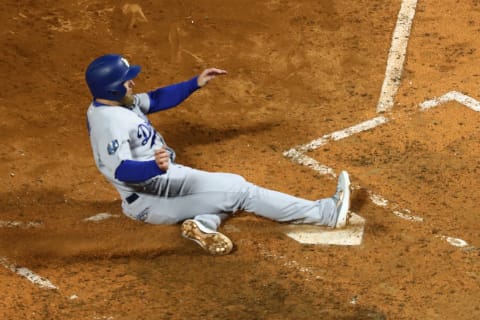 Because the Dodgers now need a right-side bat with power, will they reconsider re-signing Machado and moving Turner to first base? Photo by Adam Glanzman/MLB Photos via Getty Images.