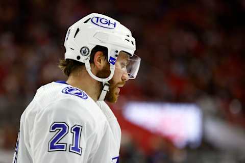 Brayden Point #21 of the Tampa Bay Lightning. (Photo by Jared C. Tilton/Getty Images)