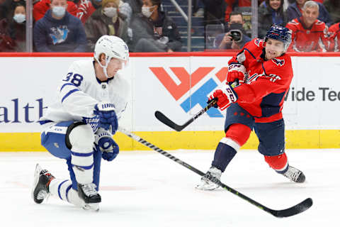 Feb 28, 2022; Washington, District of Columbia, USA; Toronto Maple Leafs   Mandatory Credit: Geoff Burke-USA TODAY Sports