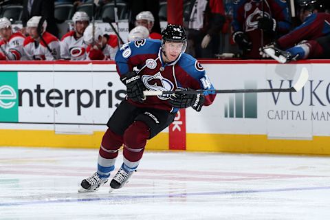 DENVER, CO – OCTOBER 21: Alex Tanguay #40 of the Colorado Avalanche.  (Photo by Doug Pensinger/Getty Images)