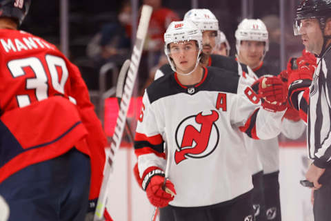 New Jersey Devils center Jack Hughes (86): (Geoff Burke-USA TODAY Sports)