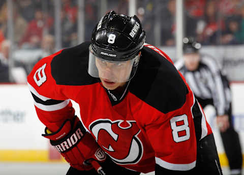 Dainius Zubrus with the New Jersey Devils in 2013. (Photo by Bruce Bennett/Getty Images)