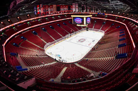 MONTREAL, QC – NOVEMBER 20: An empty view of the arena bowl prior to the game between the Montreal Canadiens and the Nashville Predators at Centre Bell on November 20, 2021 in Montreal, Canada. (Photo by Minas Panagiotakis/Getty Images)