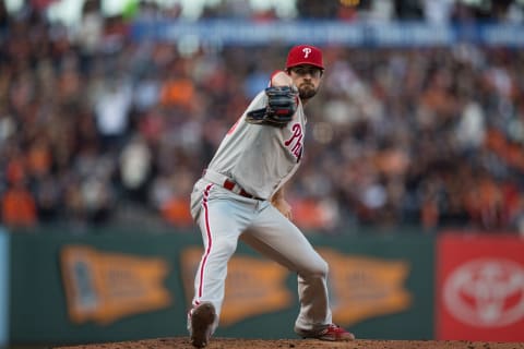 The Braves will reevaluate Hamels in three weeks. Photo by Jason O. Watson/Getty Images.