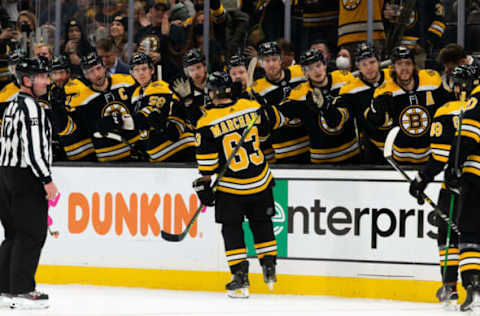 Brad Marchand #63, Boston Bruins (Photo by Richard T Gagnon/Getty Images)