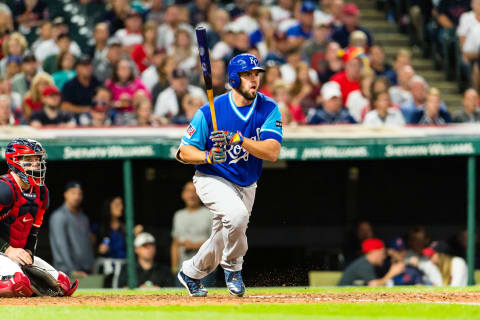 CLEVELAND, OH – AUGUST 26: Mike Moustakas