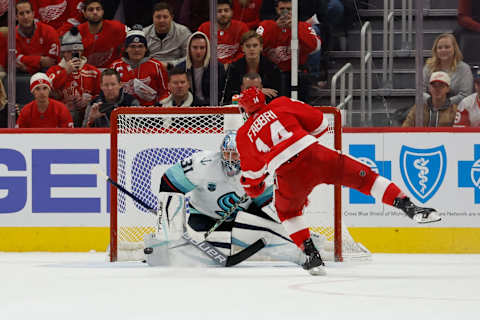 Robby Fabbri of the Detroit Red Wings. Mandatory Credit: Rick Osentoski-USA TODAY Sports