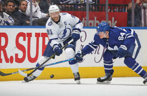 Steven Stamkos #91, Tampa Bay Lightning (Photo by Claus Andersen/Getty Images)