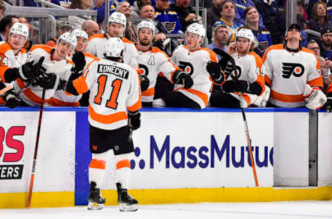 Travis Konecny, Philadelphia Flyers (Mandatory Credit: Jeff Curry-USA TODAY Sports)