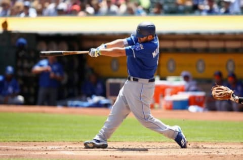 OAKLAND, CA – AUGUST 16: Mike Moustakas