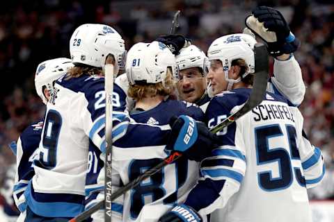 Neal Pionk #4 of the Winnipeg Jets. (Photo by Matthew Stockman/Getty Images)