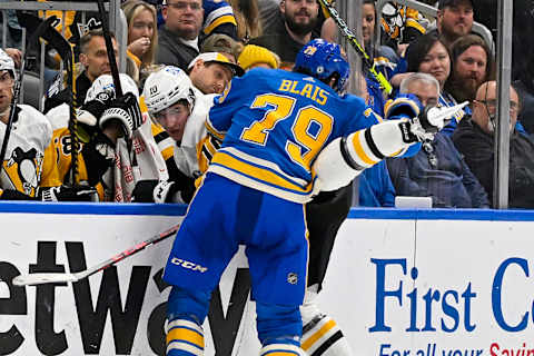 St. Louis Blues left wing Sammy Blais (79)Mandatory Credit: Jeff Curry-USA TODAY Sports