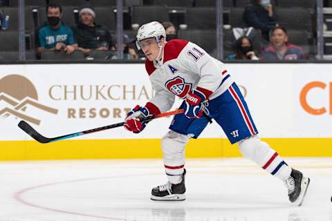 Oct 28, 2021; San Jose, California, USA; Montreal Canadiens Brendan Gallagher. Mandatory Credit: Stan Szeto-USA TODAY Sports