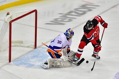 New Jersey Devils right wing Kyle Palmieri (21): Catalina Fragoso-USA TODAY Sports