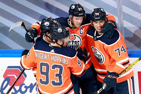 Connor McDavid #97 of the Edmonton Oilers (Photo by Jeff Vinnick/Getty Images)