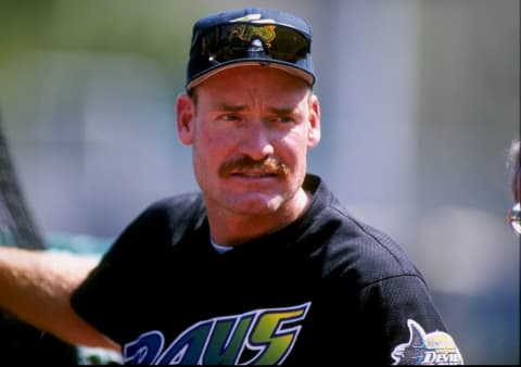 6 Mar 1998: Infielder Wade Boggs of the Tampa Bay Devil Rays in action during a spring training game against the Minnesota Twins at the Hammond Stadium in Fort Myers, Florida. The Twins defeated the Devil Rays 20-5. Mandatory Credit: Jonathan Kirn /All