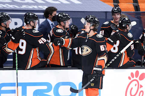 Anaheim Ducks center Rickard Rakell (67) Mandatory Credit: Kelvin Kuo-USA TODAY Sports