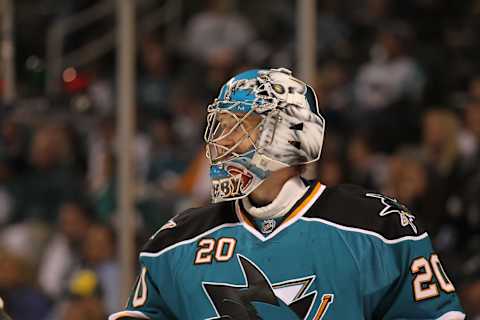 San Jose Sharks, Evgeni Nabokov (Photo by Jed Jacobsohn/Getty Images)